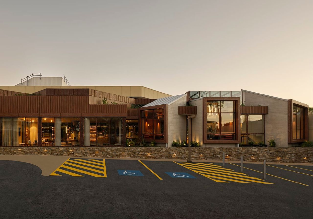 RECENTLY COMPLETED FRONT FAÇADE