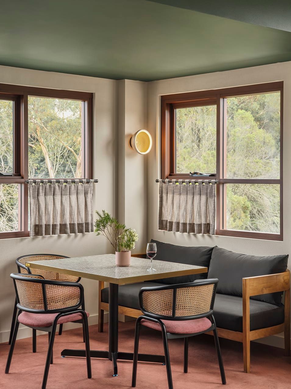 A MORNING COFFEE OR AN AFTERNOON VINO. AT HOME AMOUNG THE GUM TREES