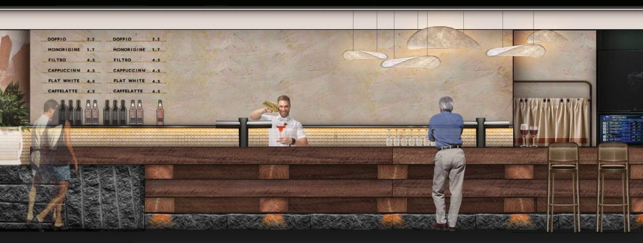 LEVEL 1 ELEVATION - BAR