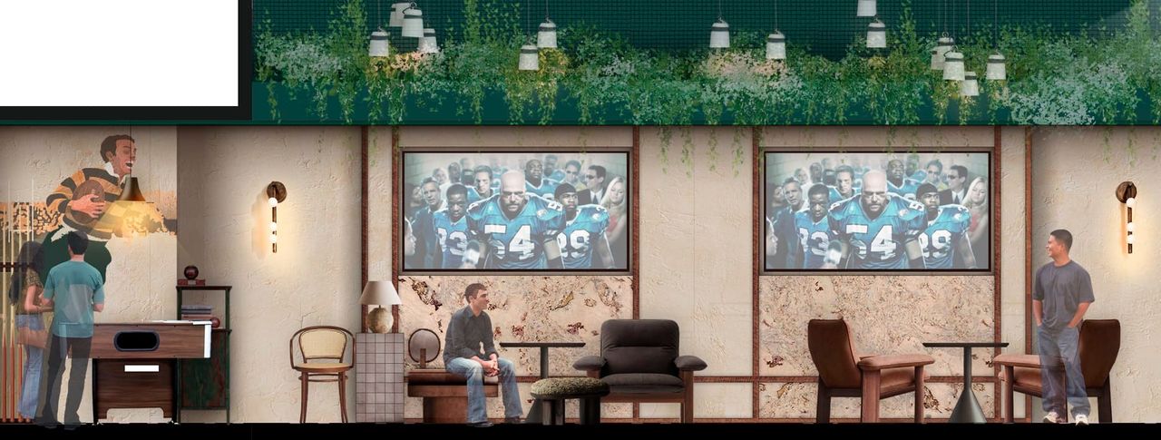 LEVEL 1 ELEVATION - SPORTS LOUNGE