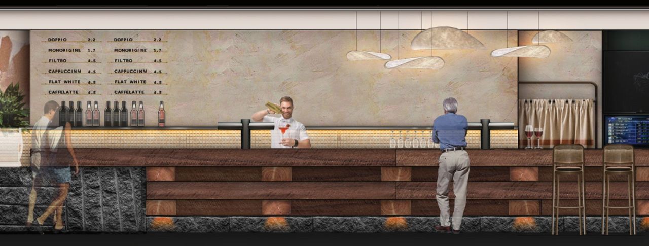 Level 1 elevation - bar