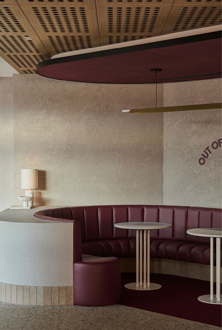 Details joinery and furnishing of the waiting area