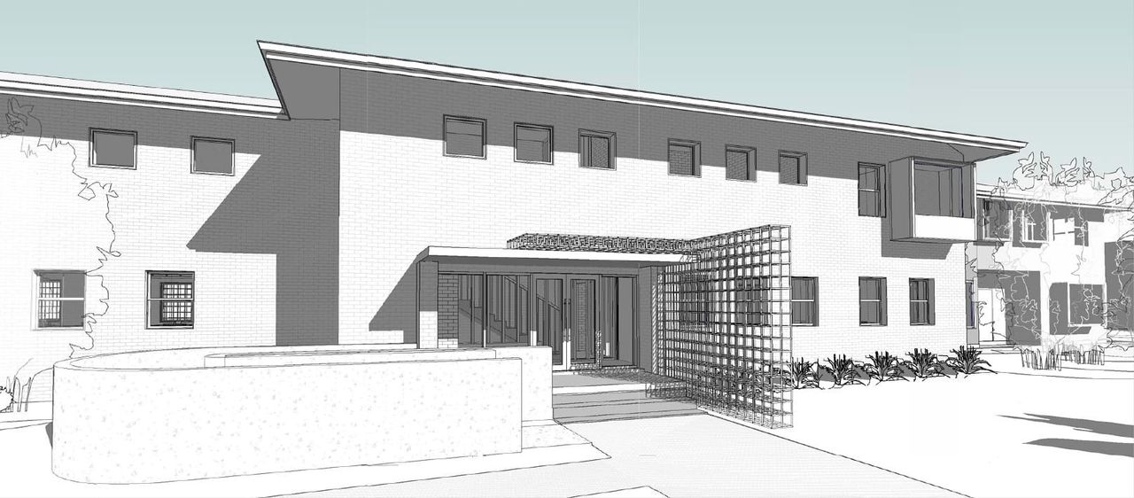 3D VIEW - FRONT FAÇADE