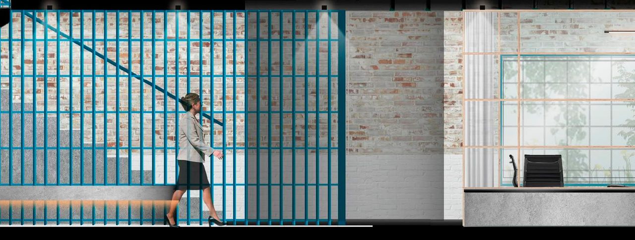 GROUND ELEVATION - STAIRCASE AND MEETING ROOMS