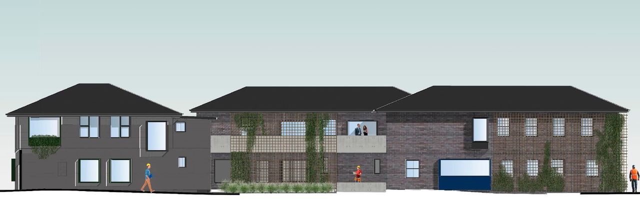 NORTH ELEVATION - REAR FAÇADE