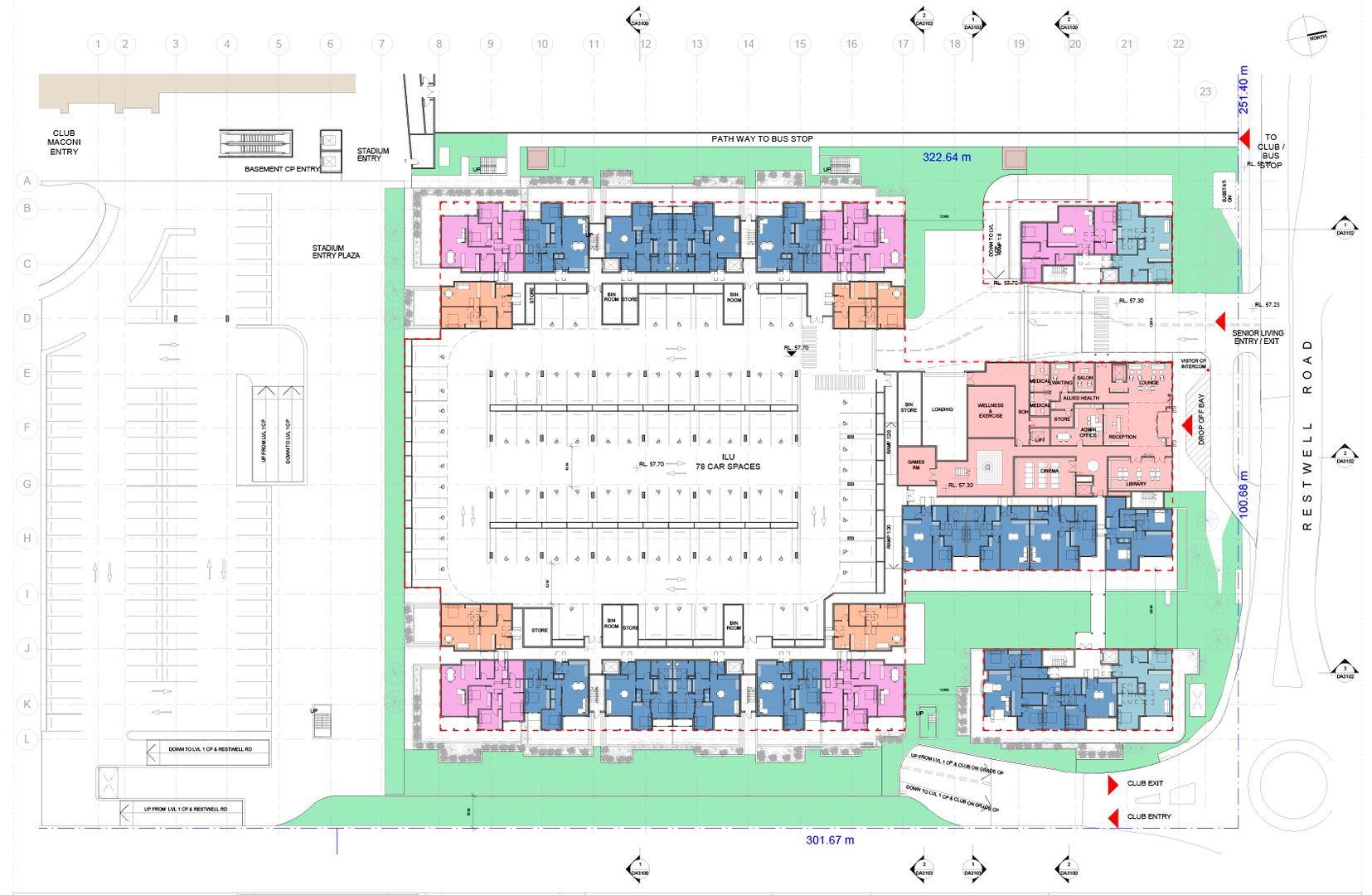 Senior Living Ground Level Plan